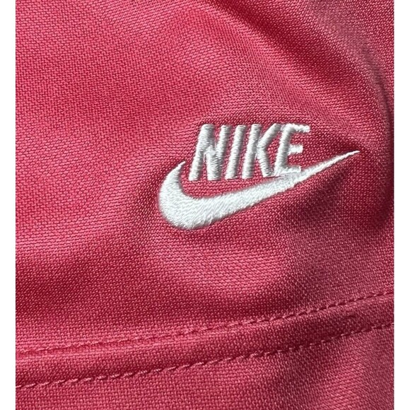 Nike Shorts Womens Medium Pink FitDry White Side Panel Drawstring Gym Sporty - Picture 4 of 10